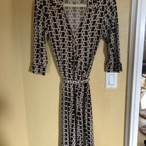 Dress silk wrap style.